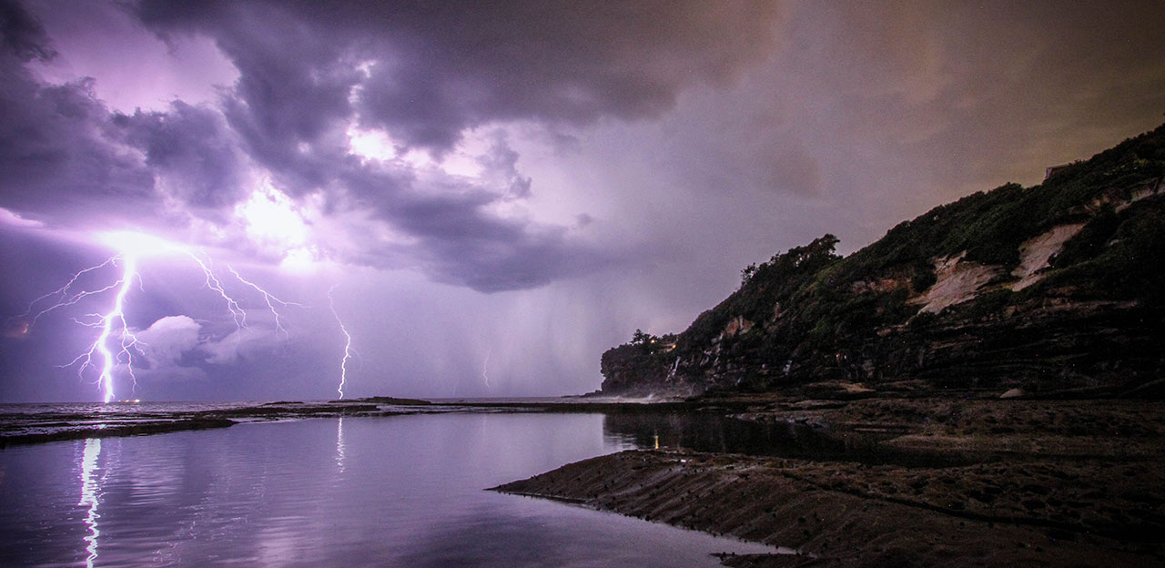 tordenvær, storm, lyn